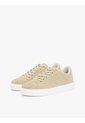 Tenis Beige De Ante Con Logo Metalizado Tommy Hilfiger de Tommy Hilfiger