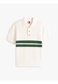 Polo Blanco De Punto Tommy Badge De Corte Regular Tommy Jeans de Tommy Hilfiger