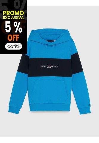 Saco Essential Color Block Con Logo Niño Azul Tommy Hilfiger Tommy Hilfiger