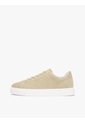 Tenis Beige De Ante Con Logo Metalizado Tommy Hilfiger de Tommy Hilfiger