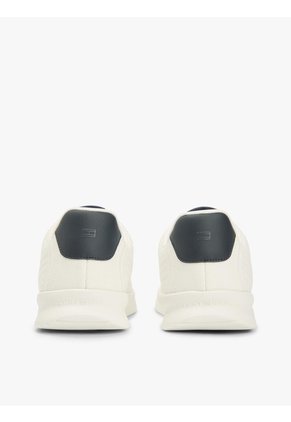 Tenis Blanco De Punto Ligero Con Logo Tommy Hilfiger