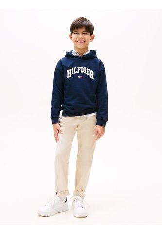 Buzo Azul Con Capota Y Logo De Estilo Universitario Tommy Hilfiger Tommy Hilfiger