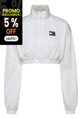 Chaqueta Cropped Mujer Blanco Tommy Jeans Tommy Hilfiger