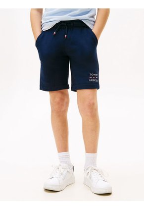Jogger Azul Con Bajo Ajustado Y Logo Para Niño Tommy Hilfiger