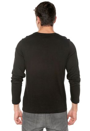 Camiseta Manga Larga Negro Tommy Hilfiger
