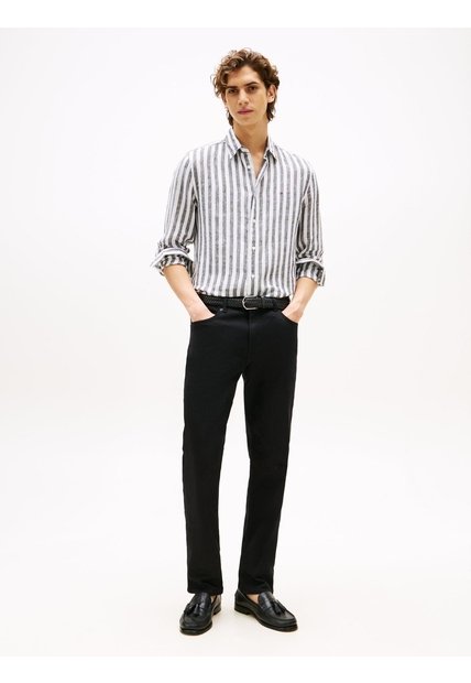 Jeans Negro Denton De Color Negro Tommy Hilfiger