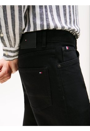 Jeans Negro Denton De Color Negro Tommy Hilfiger