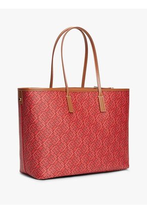 Bolso Rojo Tote Signature Monoplay Tommy Hilfiger