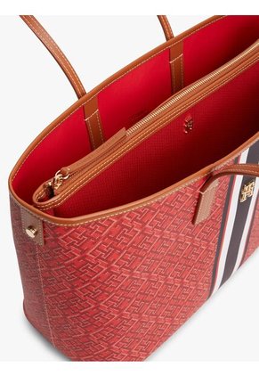 Bolso Rojo Tote Signature Monoplay Tommy Hilfiger