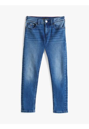 Jeans Azul Scanton De Corte Slim Para Niño Tommy Hilfiger