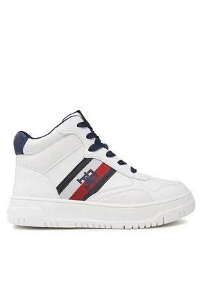Tenis Altas Para Niños Blanco Tommy Hilfiger