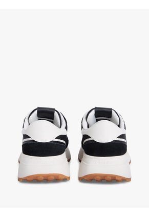 Tenis Negro Con Mezcla De Texturas Tommy Hilfiger