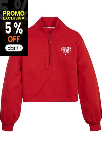 Saco Universitaria Con Media Cierre Niña Rojo Tommy Hilfiger Tommy Hilfiger