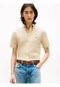 Camisa Beige Lino Solida De Corte Regular Tommy Hilfiger de Tommy Hilfiger