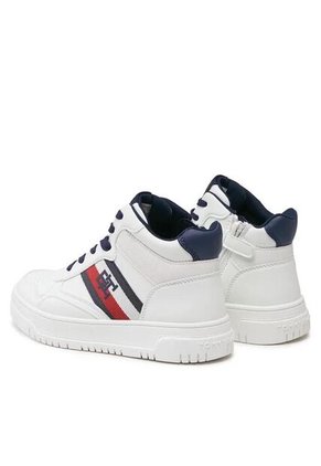 Tenis Altas Para Niños Blanco Tommy Hilfiger