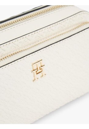 Bolso Beige Cruzado Tipo Cámara Con Monogramas TH Tommy Hilfiger