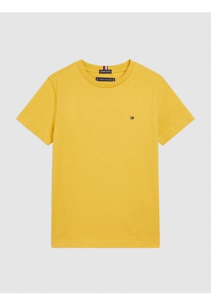Camiseta Amarilla Essential De Cuello Redondo Tommy Hilfiger