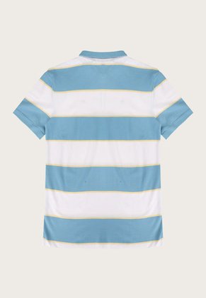 Polo Blanco-Celeste-Amarillo Tommy Hilfiger Kids