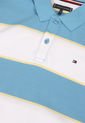 Polo Blanco-Celeste-Amarillo Tommy Hilfiger Kids de Tommy Hilfiger