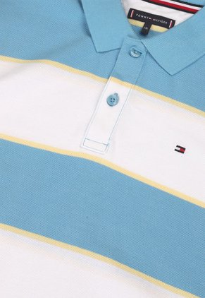 Polo Blanco-Celeste-Amarillo Tommy Hilfiger Kids