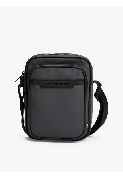 Bolso Gris Reporter Con Logo Metálico Tommy Hilfiger