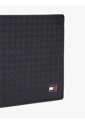 Billetera Azul Mini Tommy Hilfiger Con Acabado Emboss Tommy Hilfiger