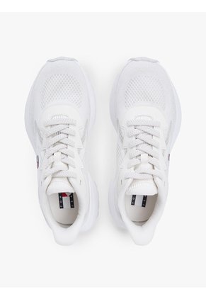 Tenis Blanco De Malla Con Suela Dentada Tommy Hilfiger