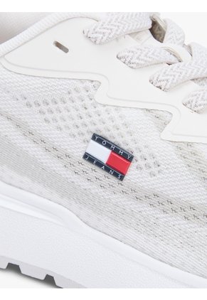 Tenis Blanco De Malla Con Suela Dentada Tommy Hilfiger