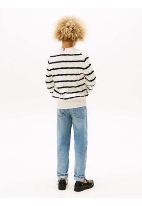 Saco De Rayas Tejido De Punto Trenzado Para Niño Tommy Hilfiger