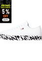 Tenis De Piel Con Suela Cupsole Mujer Blanco Tommy Hilfiger de Tommy Hilfiger