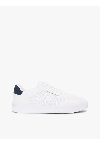Tenis Blanco De Punto Con Logo Tommy Hilfiger Tommy Hilfiger