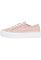 Tenis Rosa De Cordones Con Plataforma Tommy Hilfiger de Tommy Hilfiger