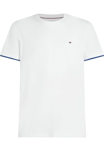 Camiseta Blanca De Corte Slim Con Logo Tommy Hilfiger Tommy Hilfiger