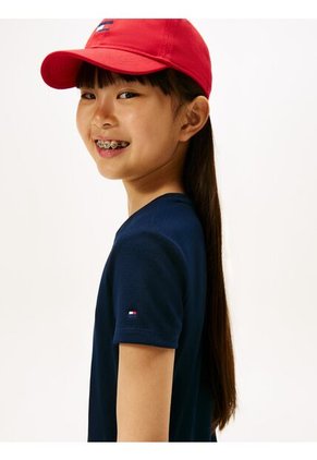 Vestido Azul Camisero Manga Corta Tommy Hilfiger