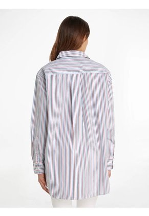 Camisa Oversize Con Cinta Distintiva Para Mujer Tommy Hilfiger