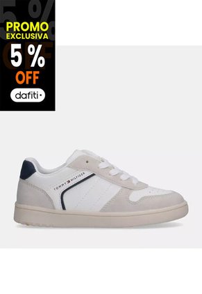 Tenis Multicolor De Corte Bajo Con Logo Tommy Hilfiger