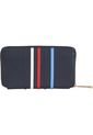 Billetera Azul Con Cremallera Para Mujer Tommy Hilfiger de Tommy Hilfiger