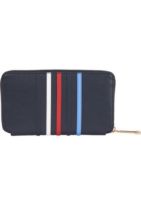Billetera Azul Con Cremallera Para Mujer Tommy Hilfiger