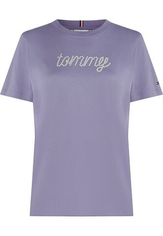 Camiseta Morado Con Logo Gráfico De Corte Regular Tommy Hilfiger Tommy Hilfiger