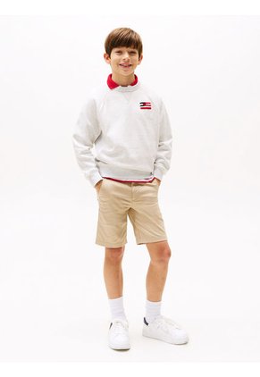 Bermudas Beige Chino 1985 Collection Para Niño Tommy Hilfiger