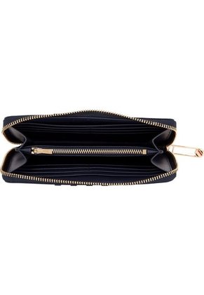 Billetera Azul Con Cremallera Para Mujer Tommy Hilfiger