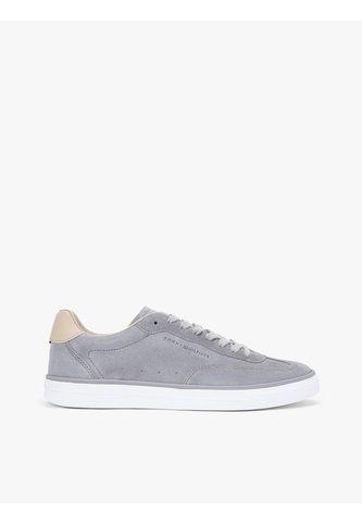 Tenis Gris De Ante Con Logo En Relieve Tommy Hilfiger Tommy Hilfiger