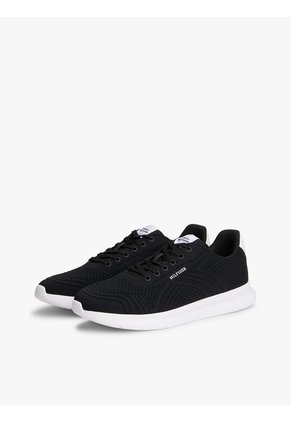 Tenis Negro De Punto Ligero Con Logo Tommy Hilfiger