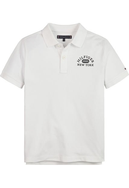 Polo Con Logo 1985 Niño Blanco Tommy Hilfiger