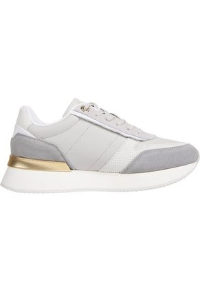 Tenis Gris Con Paneles Metalizados Tommy Hilfiger