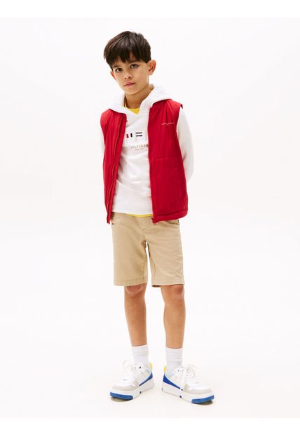 Chaleco Rojo Acolchado, Plegable Y Muy Ligero Tommy Hilfiger