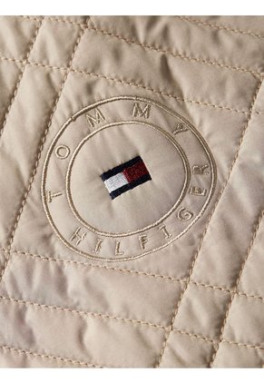 Gabán Beige Acolchado De Corte Amplio Para Mujer Tommy Hilfiger