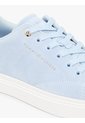 Tenis Celeste De Ante Con Logo Metalizado Tommy Hilfiger de Tommy Hilfiger
