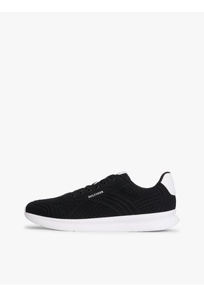 Tenis Negro De Punto Ligero Con Logo Tommy Hilfiger