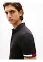 Polo Negro Slim Con Manga Corta Tommy Hilfiger de Tommy Hilfiger